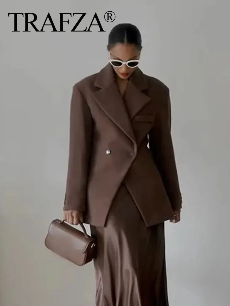 Women’s Elegant Lapel Blazer Jacket