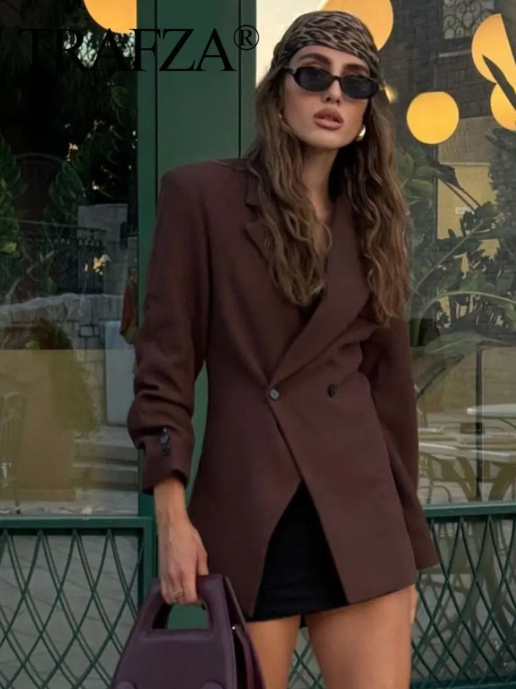 Women’s Elegant Lapel Blazer Jacket